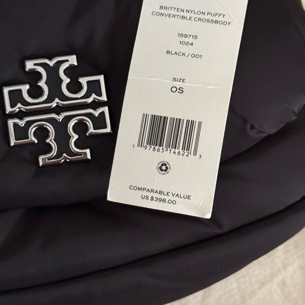 New Tory Burch Britten puff crossbody in black & matching cardholder - Picture 8 of 11